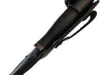 Тактический нож Пограничник, сталь 65Г, резина