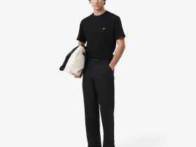 Мужская футболка Lacoste из хлопка с нагрудным карманом