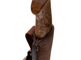 Охотничий нож Воронёнок, сталь M398, рукоять карельская береза