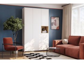 Распашной шкаф Висмар 3-153x240 Белый