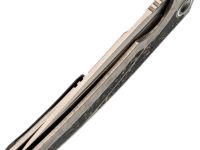 Складной нож TUOTOWN Espada, сталь Tmax, рукоять Grey Crystal Ti/Chaotic Gold CF