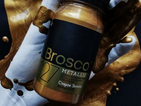 Краска декоративная Brosco 100 мл Золото Ройял