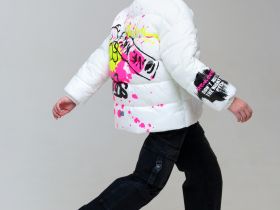 Куртка текстильная с полиуретановым покрытием для девочек