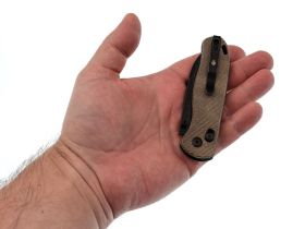 Складной нож Kizer Drop Bear Black, сталь 154CM, рукоять микарта
