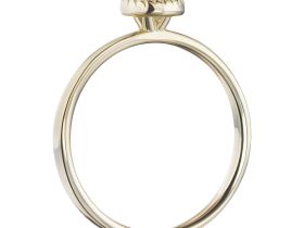 Помолвочное кольцо из желтого золота с бриллиантом э0301кц10210207