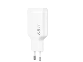 Сетевое зарядное устройство WIWU Essen Slim GaN 65W Type-Cх2 (Wi-G035) (белый)