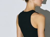 Базовый топ в рубчик, Черный