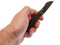 Фиксированный нож Exodus EDC Карма Варн №1, сталь VG-10, рукоять G10, олива