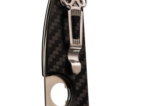 Складной нож для сигар Daggerr Cigarknife CF, сталь VG-10, рукоять карбон, черный