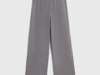 Трикотажные брюки с эффектом стирки для девочек, Серый