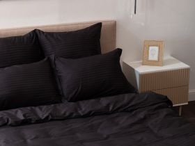 Постельное белье Black страйп-сатин I