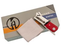 Складной нож Maxace Capsule-2, сталь 10CR15COMOV, рукоять G10, красный/белый