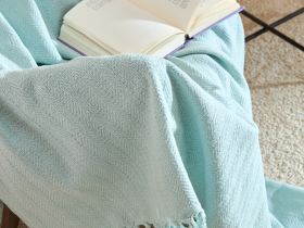 Плед Мелодия, голубой