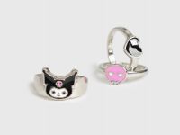 Кольца для девочек, 5 шт., Серебряный