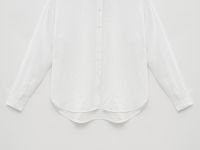 Блузка свободного кроя с отложным воротником