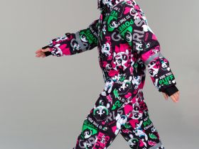 Комбинезон текстильный с полиуретановым покрытием для девочек