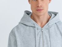 Базовая толстовка на молнии, Серый