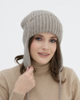Ушанка из шерсти 3875 серая