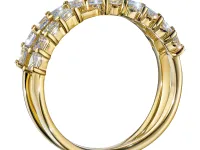 Кольцо из желтого золота с бриллиантами э0301кц12250370