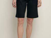 Шорты-бермуды с добавлением льна