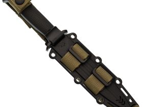 Тактический нож НОКС Кром Black, сталь AUS-8, рукоять резинопластик