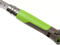 Складной Нож Opinel №8 VRI OUTDOOR, сталь Sandvik 12C27, рукоять пластик, зеленый