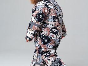 Комбинезон детский текстильный с полиуретановым покрытием для девочек