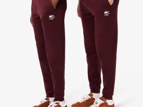 Спортивные хлопковые брюки Lacoste унисекс