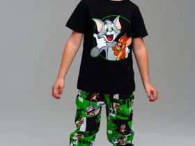 Комплект трикотажный для мальчиков: фуфайка (футболка), брюки