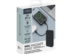 Внешний аккумулятор Deppa NRG MagSafe 10000mAh 15W (33667) (черный)
