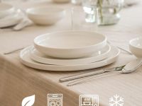 Zoha Набор столовой посуды 24 предмета White Pure Zoha