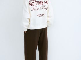 Свитшот с принтом для девочек, Бежевый