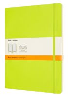 Записная книжка в линейку Moleskine "Classic Soft" XLarge 19х25 см 192 стр., обложка мягкая лайм