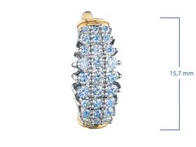 Серьги из комбинированного золота э4812сг04210658