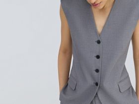 Удлинённый жилет, Серый