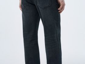 Прямые джинсы, Серый