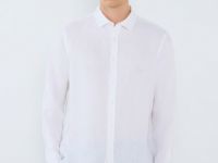 Льняная рубашка, Белый