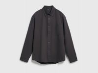 Рубашка из твила с карманом, Коричневый