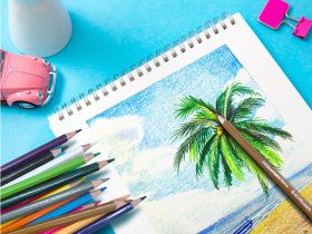 Альбом для творчества Acmeliae 32К 184х130 мм 30 л 160 г, для цветных карандашей