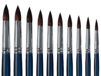 Кисть белка №4 круглая Альбатрос "Байкал" длинная ручка