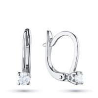 Серьги из белого золота с бриллиантами э0901сг05210201