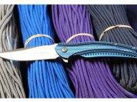 Складной нож CRKT Ripple Blue, сталь Acuto 440, рукоять нержавеющая сталь 420J2