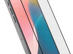 Защитное стекло uBear Extreme Nano Shield Privacy для Apple iPhone 16 с чёрной рамкой
