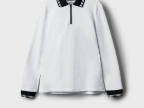 Джемпер трикотажный с воротником поло для мальчиков