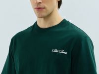 Футболка из хлопка с принтом, Зеленый