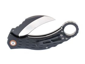 Складной нож керамбит QSP Eagle, сталь D2, рукоять черный G10
