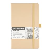 Скетчбук для зарисовок Sketchmarker 13x21 см 80 л 140 г, цвет бумаги слоновая кость , благородный бежевый