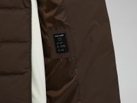 Длинный пуховик с натуральным пухом