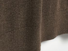 Джемпер с V-вырезом, Коричневый