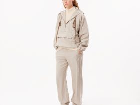 Женский шерстяной свитер Lacoste на молнии